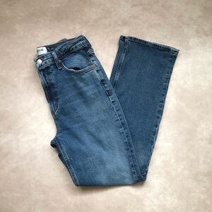 Agolde High-Rise Vintage Straight Leg Jeans in Medium Blue Wash